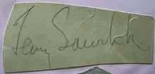Load image into Gallery viewer, Terry Sawchuk Vintage NHL Hockey HOFer Autographed Signed Cut Red Wings JSA LOA