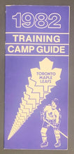 Load image into Gallery viewer, 1982 Toronto Maple Leafs NHL Hockey Training Camp Guide