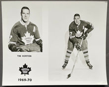 Load image into Gallery viewer, Team Issued Type 1 Photo Tim Horton Toronto Maple Leafs Hockey LOA NHL Vintage