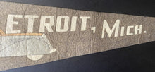 Load image into Gallery viewer, 1930's Detroit Pennant Very Rare Car Image Variation Michigan Vintage