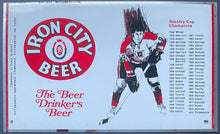 Load image into Gallery viewer, Unrolled Iron City Beer Can 1928-1974 Stanley Cup Winners NHL Hockey Vintage