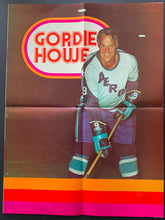 Load image into Gallery viewer, Rare The Howes Of Houston WHA Hockey Game Issued Poster / Lineup Card v Winnipeg