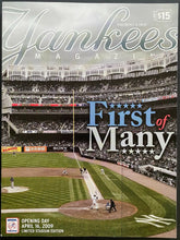 Load image into Gallery viewer, 2009 MLB Baseball First Program New York Yankee Stadium Cleveland Indians