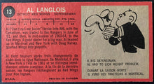 Load image into Gallery viewer, 1964-65 Vintage Detroit Red Wings Al Langlois Topps Tallboy NHL Hockey Card