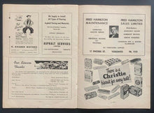 Load image into Gallery viewer, 1952 Stock Car Racing Program Exhibition Park Toronto Vintage Racing