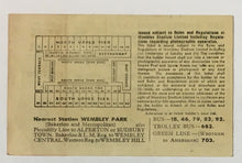 Load image into Gallery viewer, 1950 Ice Hockey Ticket The Empire Pool & Sports Arena Wembley Arena London