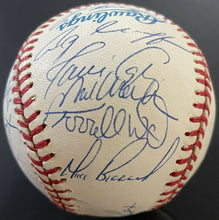 Load image into Gallery viewer, 1997 Atlanta Braves Team Signed Rawlings Baseball 23 Autos Maddux Smoltz JSA LOA