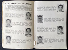 Load image into Gallery viewer, 1933-34 General Motors Hockey French Broadcast Guide Canadiens + Maroons Edition