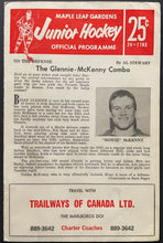 Load image into Gallery viewer, 1965 Maple Leaf Gardens Jr A Program London Nationals vs Toronto Marlboros