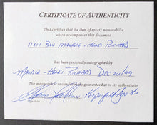 Load image into Gallery viewer, Maurice + Henri Richard Signed Photo NHL Hockey Montreal Canadiens JSA COA