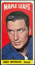 Load image into Gallery viewer, 1964-65 Vintage Toronto Maple Leafs Andy Bathgate Topps Tallboy NHL Hockey Card