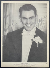 Load image into Gallery viewer, 1939-40 OPC V301-1 Syl Apps Autographed Signed Card NHL Toronto Maple Leafs JSA