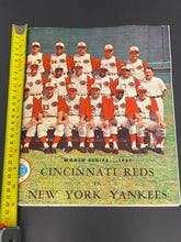 Load image into Gallery viewer, 1961 Vintage MLB Baseball World Series Program Cincinnati Reds New York Yankees