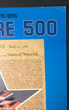 Load image into Gallery viewer, 1976 Delaware 500 Dover Downs NASCAR Advertising Sign Display Vintage Racing