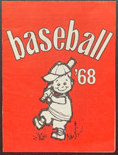 Load image into Gallery viewer, 1968 National + American + International League Baseball Schedule MLB MILB VTG