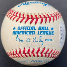 Load image into Gallery viewer, Albert Belle Signed Gene Budig Official MLB Baseball Autographed JSA Indians
