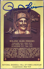 Load image into Gallery viewer, 1964 Cooperstown Baseball HOF Plaque Post Card Signed Rollie Fingers PSA/DNA
