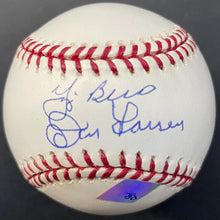 Load image into Gallery viewer, Yogi Berra Don Larsen Signed MLB Baseball Autograph Yankees WS Perfect Game JSA