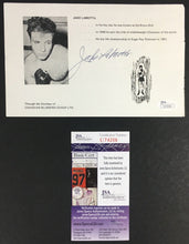 Load image into Gallery viewer, Jake Lamotta Paul Henderson Signed Photo Cards Hockey Boxing Autographed JSA COA