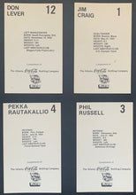 Load image into Gallery viewer, 1979/1980 Atlanta Flames Coca-Cola Postcard Set NHL Vintage Jim Craig Hockey