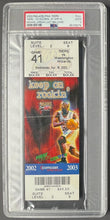 Load image into Gallery viewer, Michael Jordan Final NBA Game Slabbed Ticket + Program Washington Wizards PSA