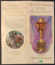 Load image into Gallery viewer, 1977 Queens Plate Horse Racing Program Race Won By Sound Reason Thoroughbred