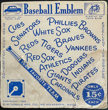 Load image into Gallery viewer, 1952 MLB Baseball Emblem Pittsburgh Pirates Vintage Promo Ice Scraper McDonald