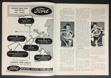 Load image into Gallery viewer, 1947 Boston Garden NHL Hockey Program Bruins vs Toronto Maple Leafs Schmidt