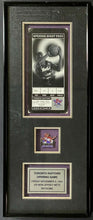 Load image into Gallery viewer, 1995 Toronto Raptors Inaugural Season First NBA Game Ticket Framed + Lapel Pin
