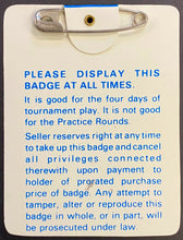 Load image into Gallery viewer, 1983 Masters Golf Tournament Celluloid Badge PGA Tour Seve Ballesteros Wins 2nd