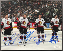 Load image into Gallery viewer, NHL Hockey Ottawa Senators Multi-Signed Photo Spezza Heatley Redden Meszaros JSA