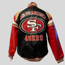 Load image into Gallery viewer, San Francisco 49ers Leather Jacket Vintage NFL Football
