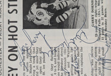 Load image into Gallery viewer, 1966 Rochester Americans v. Hershey Hockey Program Multi-Autographed AHL Signed