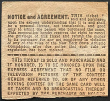 Load image into Gallery viewer, 1950 St Nicholas Arena New York City Boxing Ticket Cesar Brion vs Vern Mitchell