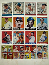 Load image into Gallery viewer, 1970s 32 Vtg MLB Baseball + NHL Hockey Trading Cards Reproduction Stock Poster