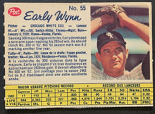 Load image into Gallery viewer, 1962 Early Wynn White Back Canadian Post Trading Card #55 MLB Chicago White Sox