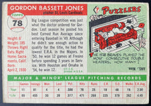 Load image into Gallery viewer, 1955 Topps Baseball #78 Gordon Jones St. Louis Cardinals Vintage MLB Card