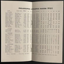 Load image into Gallery viewer, 1950 Philadelphia Athletics Connie Mack's 50th Anniversary Media Guide Baseball