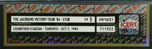 Load image into Gallery viewer, 1984 The Jackson Victory Tour Ticket Stub Exhibition Stadium Toronto iCert