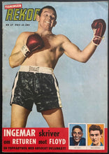 Load image into Gallery viewer, 1959 Vintage Swedish Sports Magazine Rekord Featuring Boxer Ingemar Johansson