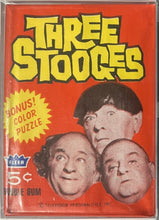Load image into Gallery viewer, 1966 Fleer Three Stooges Unopened Wax Pack Cards PSA NM-MT 8