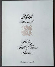 Load image into Gallery viewer, 1984 Hockey Hall Of Fame Induction Program NHL Imlach Esposito Parent Lamaire
