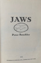 Load image into Gallery viewer, Jaws First Edition Author Peter Benchley Autographed Signed Book JSA LOA Vintage