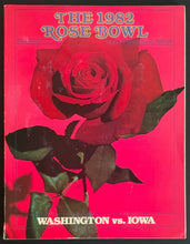 Load image into Gallery viewer, 1982 Rose Bowl Game Program Iowa Hawkeyes vs Washington Huskies Vintage Football