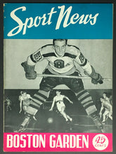 Load image into Gallery viewer, 1947 Boston Garden NHL Hockey Program Bruins vs Toronto Maple Leafs Schmidt