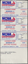 Load image into Gallery viewer, 1993 NCAA Basketball Ticket 1st + 2nd Round East Regional Syracuse Carrier Dome