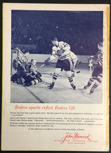 Load image into Gallery viewer, 1958 Boston Garden NHL Hockey Program Bruins vs Montreal Canadiens Richard
