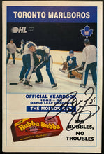 Load image into Gallery viewer, 1982-82 Signed Toronto Marlboros Autographed Media Guide Bob Cole Peter Zezel +