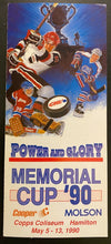 Load image into Gallery viewer, 1990 Memorial Cup Brochure Schedule Copps Coliseum Eric Lindros Oshawa Generals