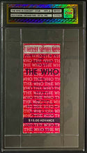 Load image into Gallery viewer, 1982 The Who In Concert Ticket Stub Rich Stadium Orchard Park icert Authentic